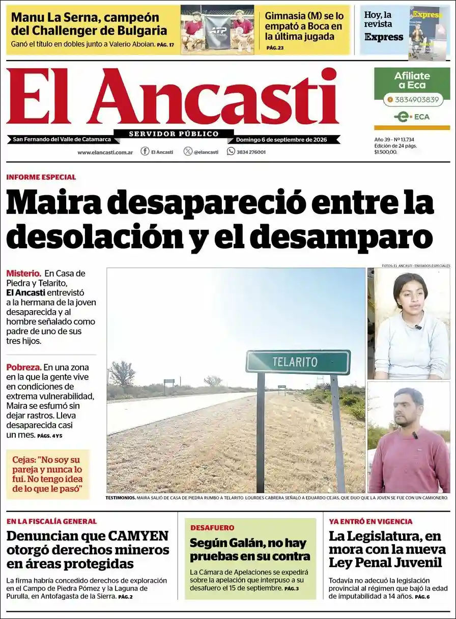 Evolucion Streaming | DIARIO DIGITAL REDACCIÓN - Tapa del diario Ancasti