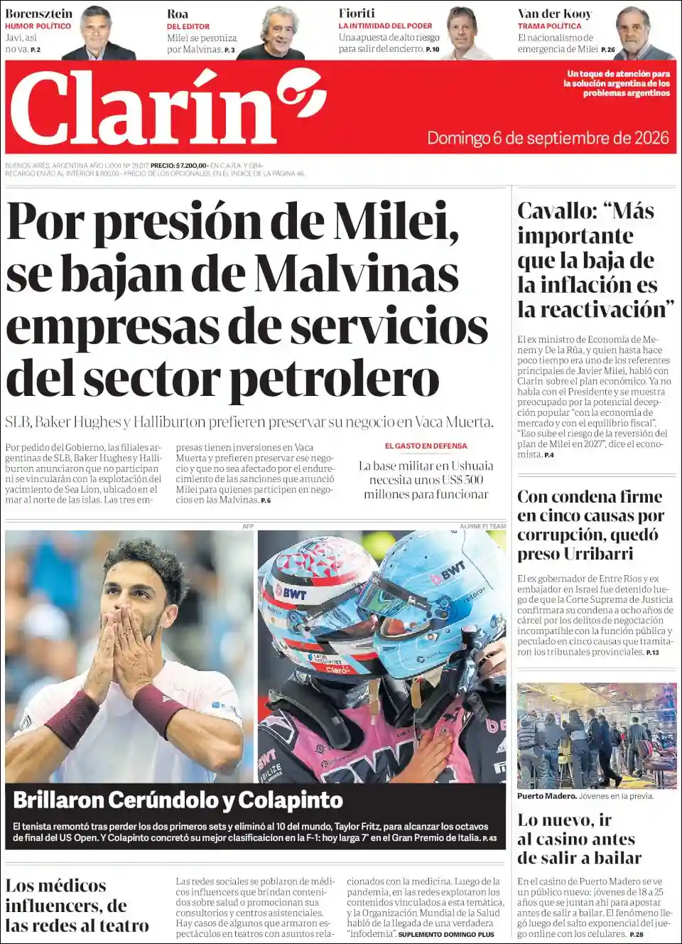 Evolucion Streaming | DIARIO DIGITAL REDACCIÓN - Tapa del diario Clarin