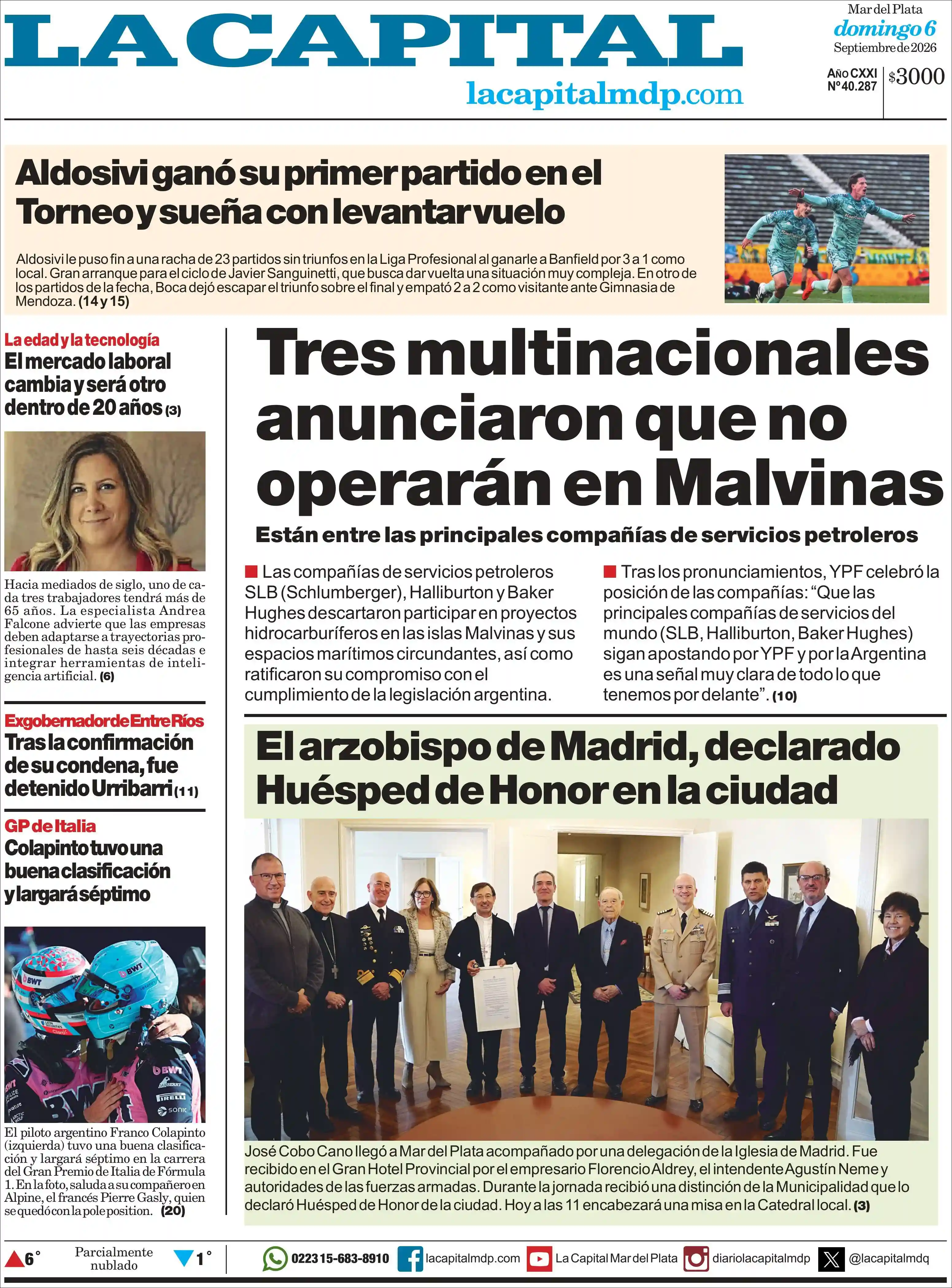 Evolucion Streaming | DIARIO DIGITAL REDACCIÓN - Tapa del diario La Capital